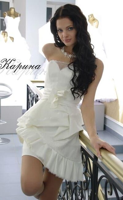Короткое платье для невесты